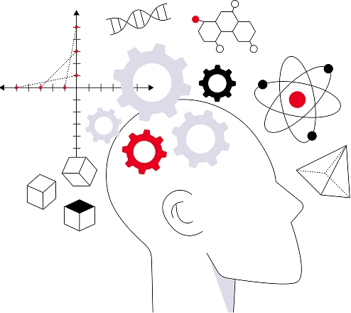Person performing mental calculation