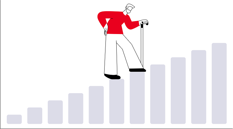 elderly person index increasing